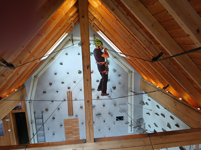 Indooranlage zum Klettern